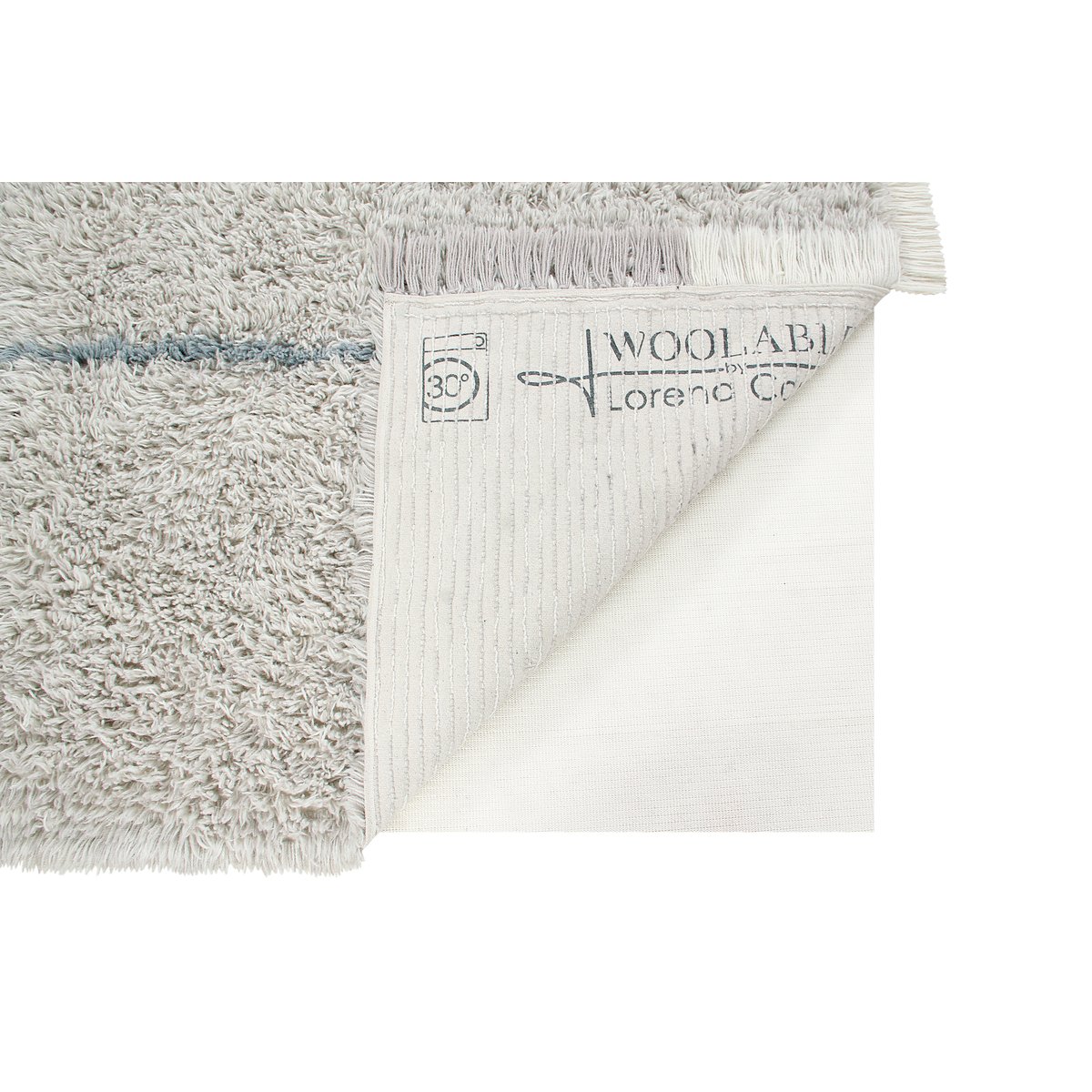 Tapis Lainable Rectangulaire Winter Calm FREE YOUR SOUL gris, LORENA CANALS