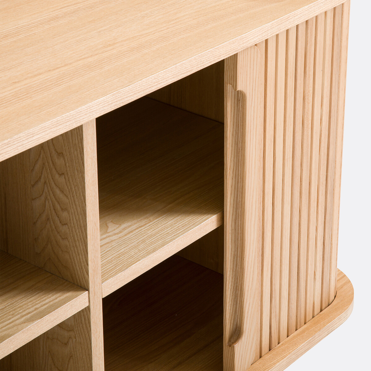 Buffet bas long 2 portes coulissantes, Wapong naturel, LA REDOUTE INTERIEURS