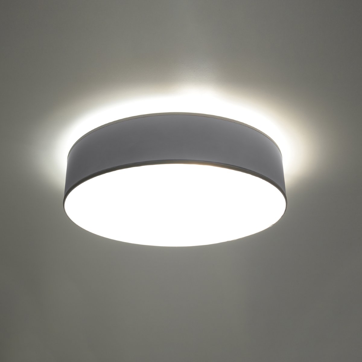 Plafonnier PVC Gris E27 4 Arena gris, EDEN
