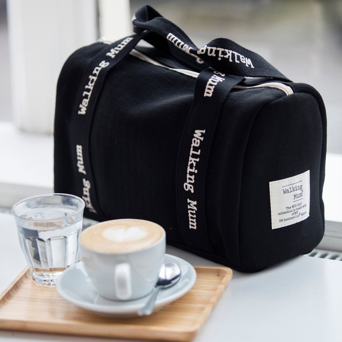 Mini Bag Eco Mum Black noir, WALKING MUM