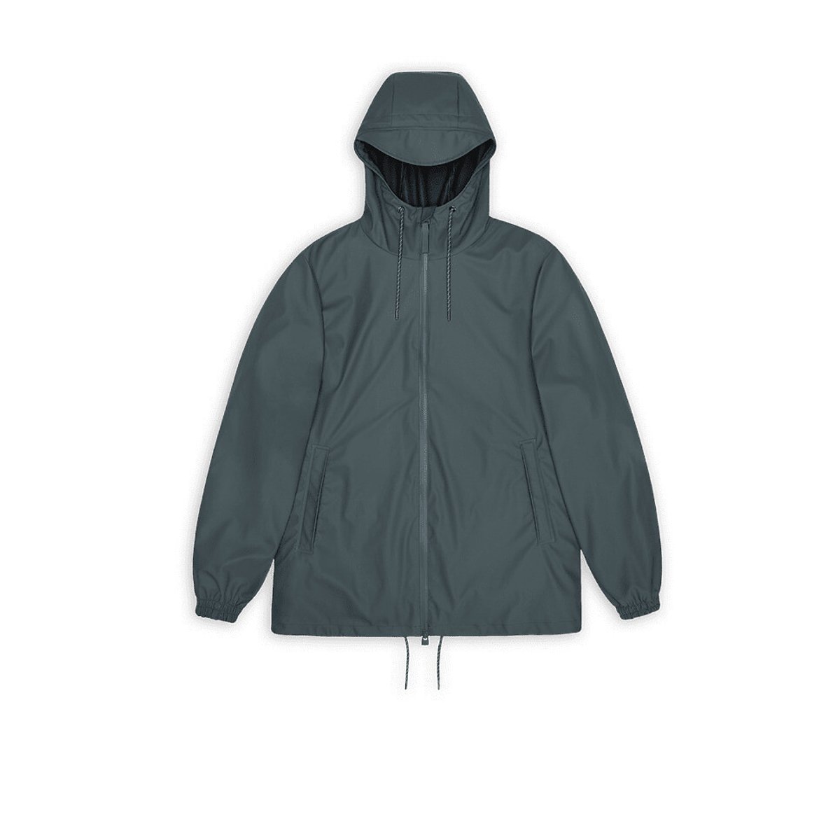 Coupe-vent droit à capuche unisexe STORM BREAKER gris foncé, RAINS