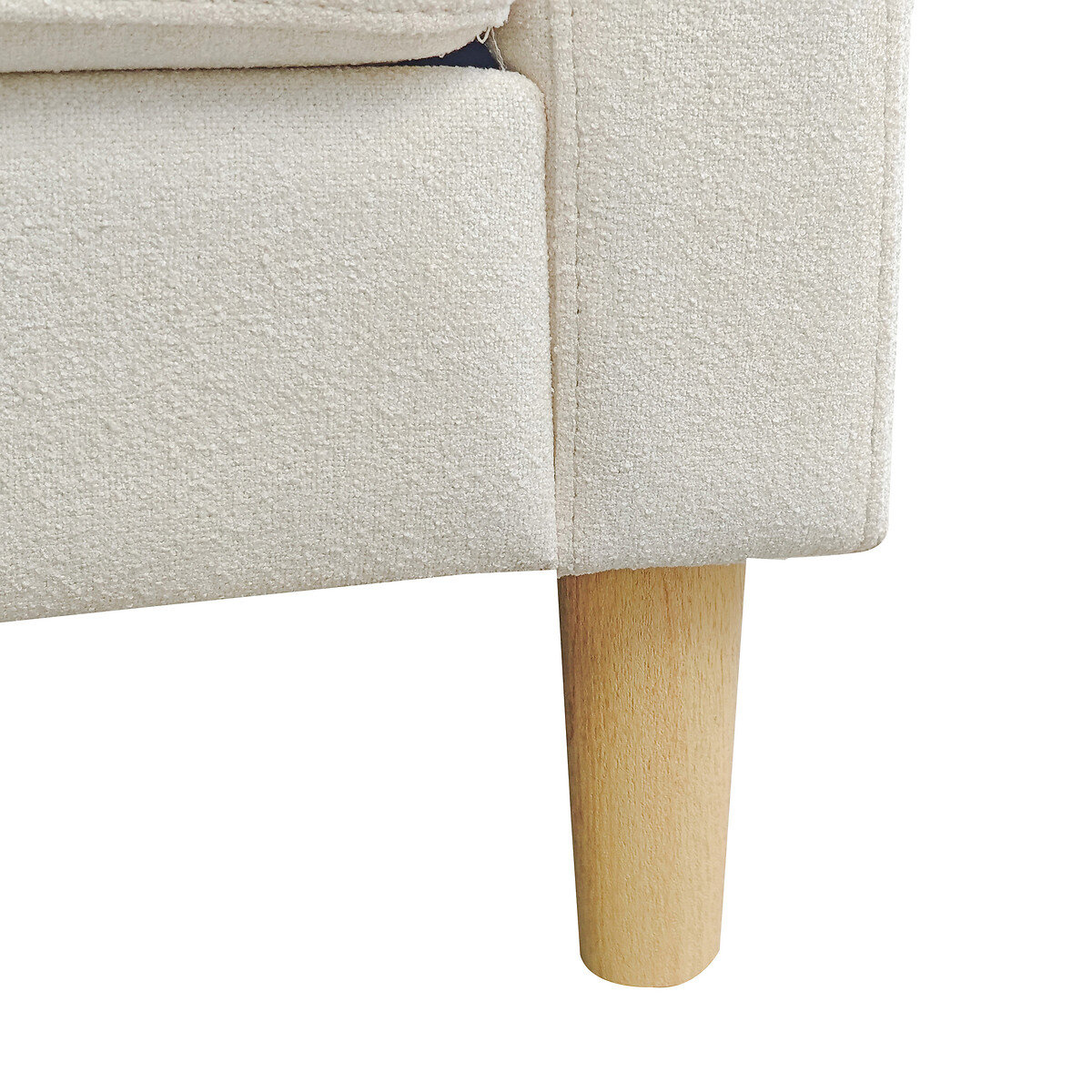 Pad Compact 3 Seater Soft Wool Reversible Corner Sofa natural, ASPIRE