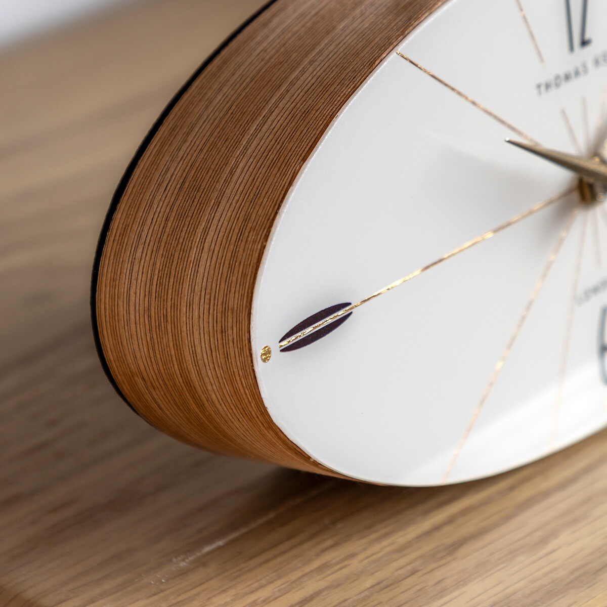 Greenwich Ellipse 11" Mantel Clock oak, THOMAS KENT