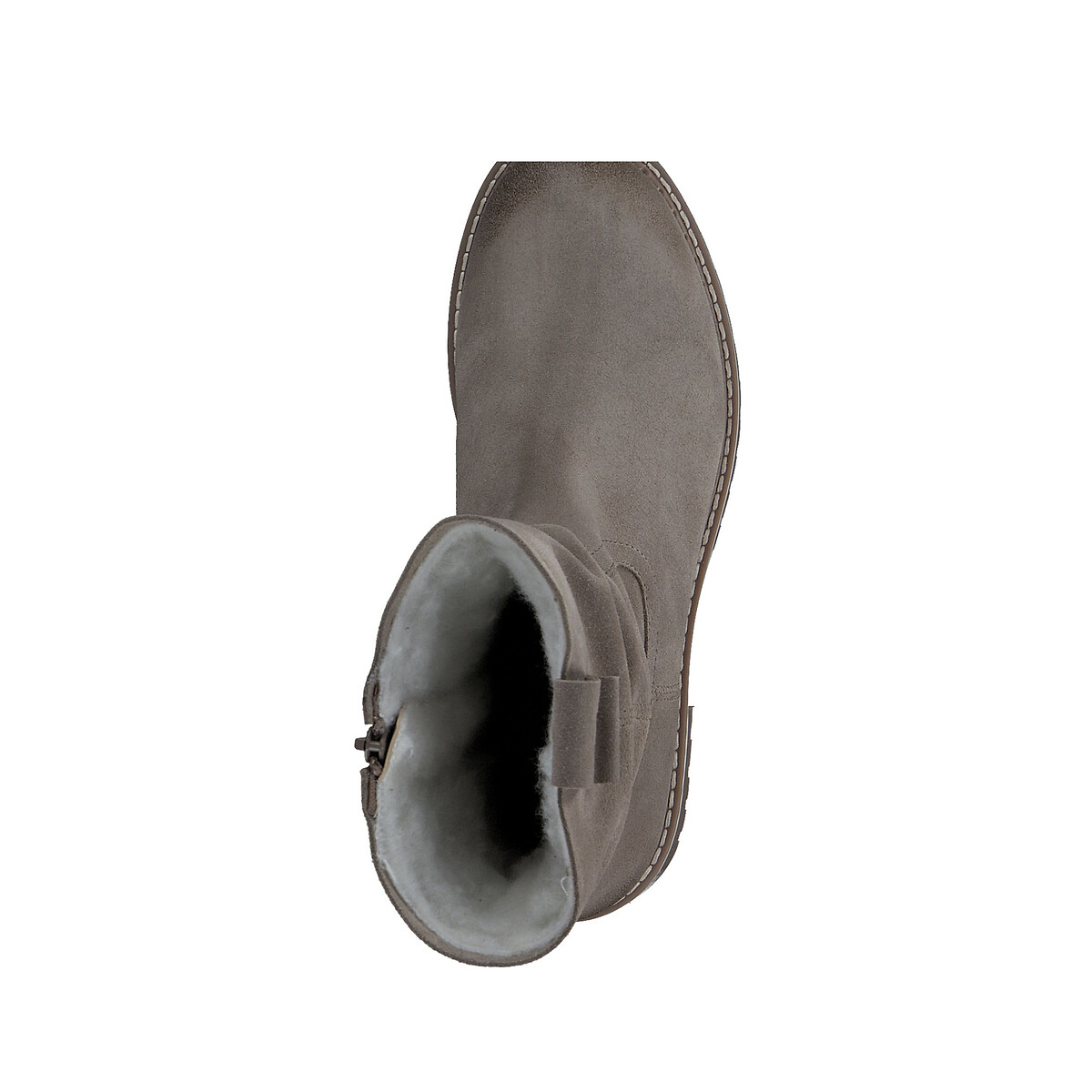 Leather Ankle Boots taupe, TAMARIS