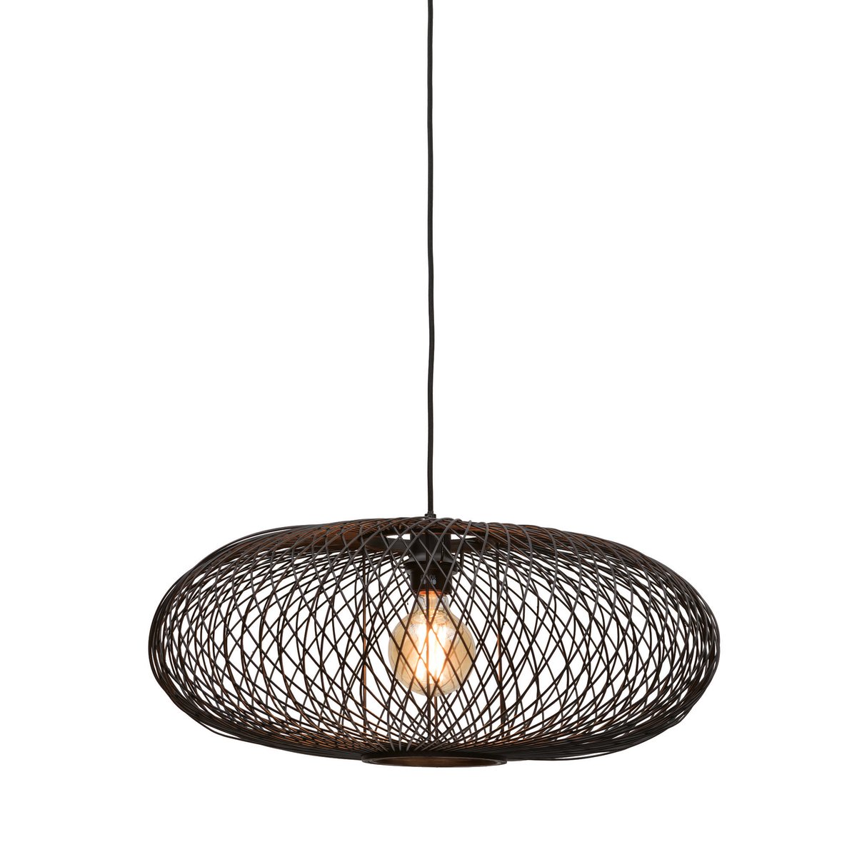 Lampe Suspendue Bambou CANGO noir, GOOD & MOJO