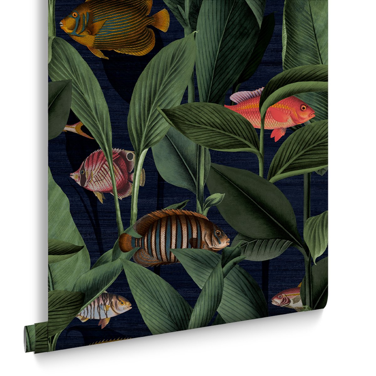 Papier peint Aquarium Deep Sea bleu, GRAHAM ET BROWN