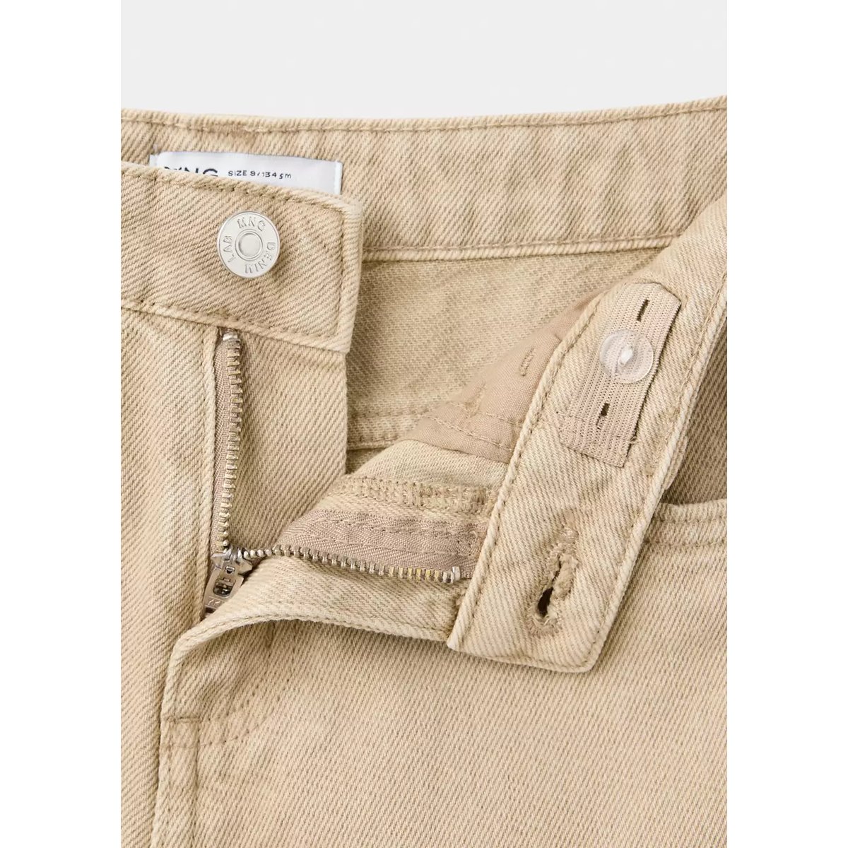 Jean balloon taille haute sable, MANGO KIDS