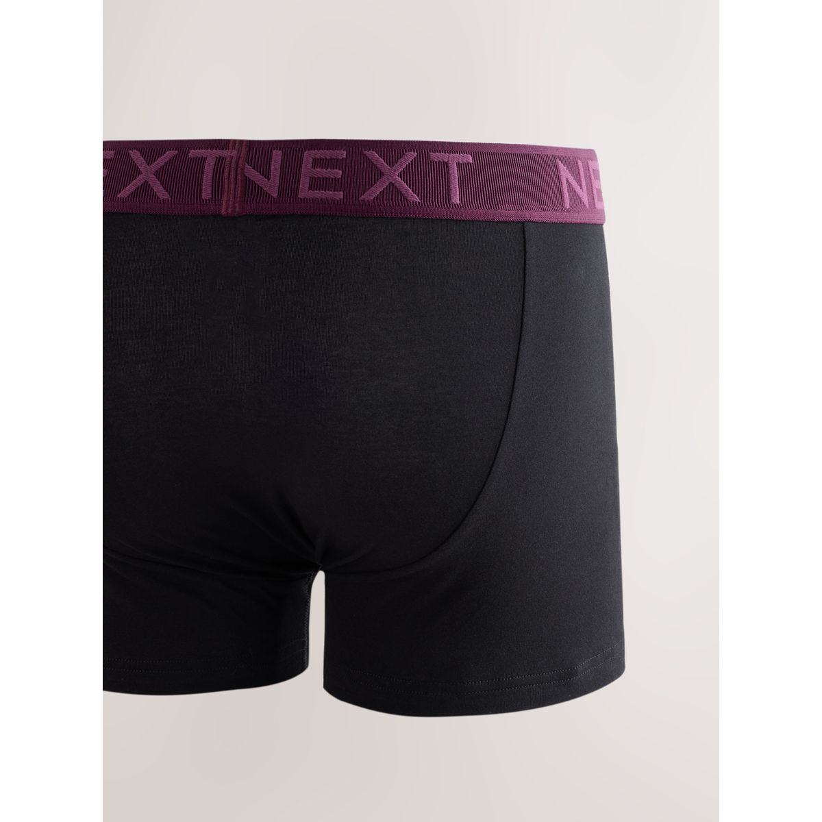 Boxer en coton majoritaire, lot de 5 ceintures texturées noires, NEXT