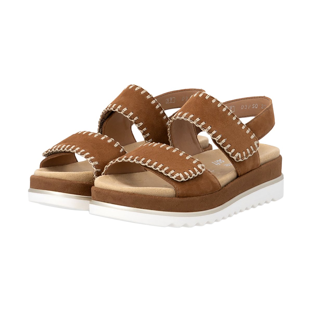 Sandales Cuir Compensé Noccia marron, REMONTE