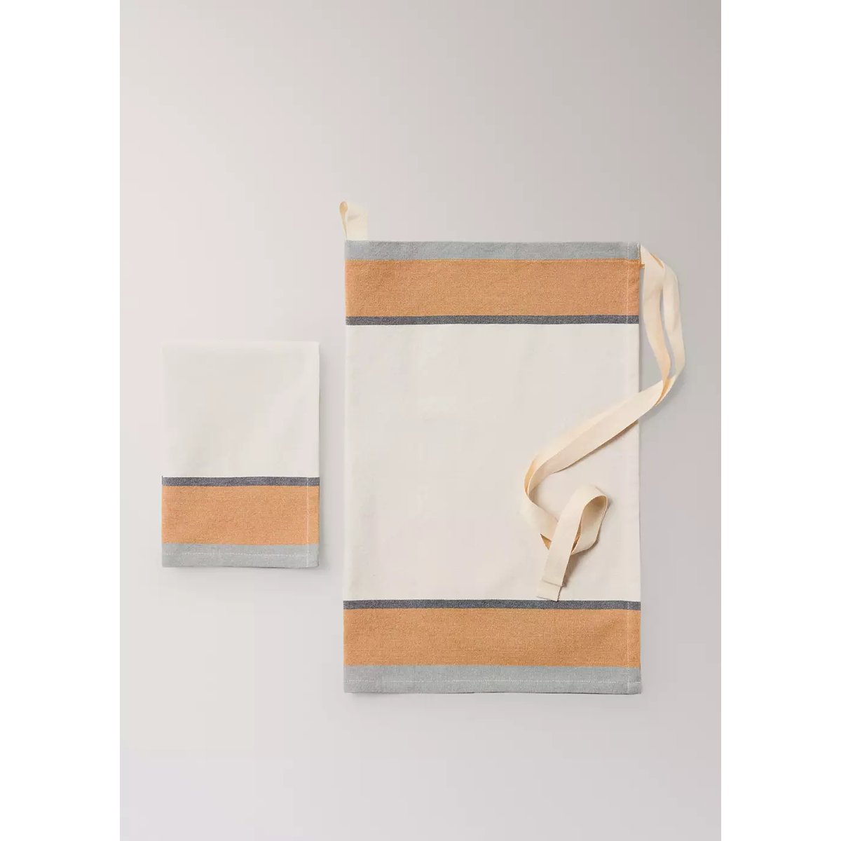 Tablier coton rayures tabac, MANGO HOME
