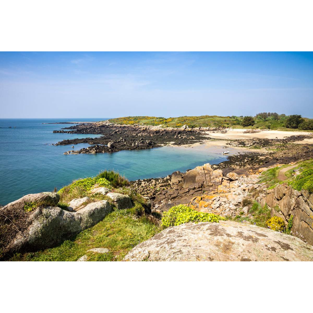Tableau Mural Île De Chausey MER tableaux sur toile-bleu, CEANOTHE