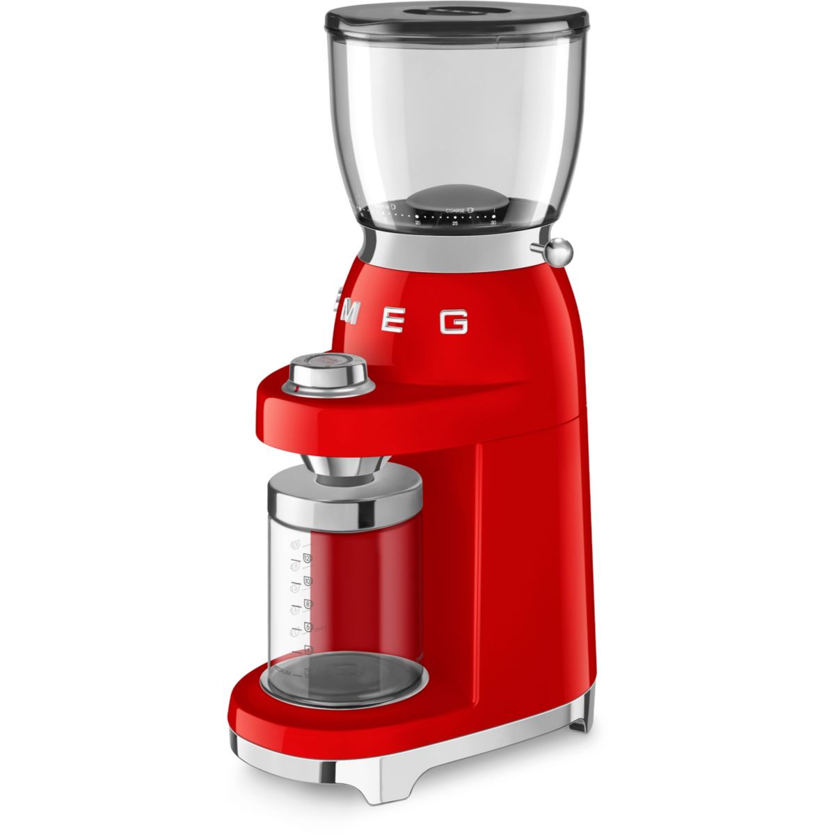 Moulin à café CGF11RDEU rouge Années 50 couleur unique, SMEG