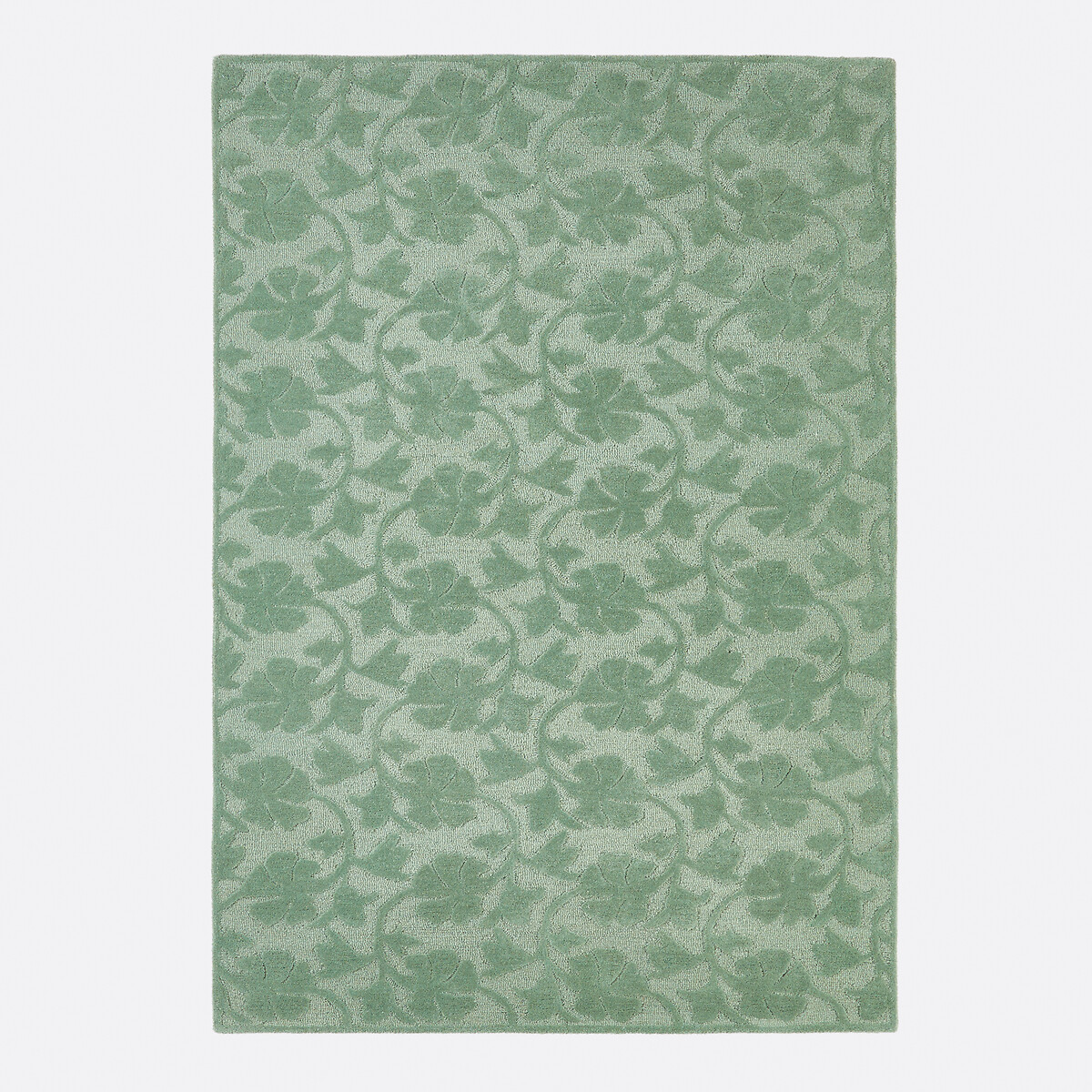 Tappeto in lana con motivo floreale, Tyma verde eucalipto, LA REDOUTE INTERIEURS