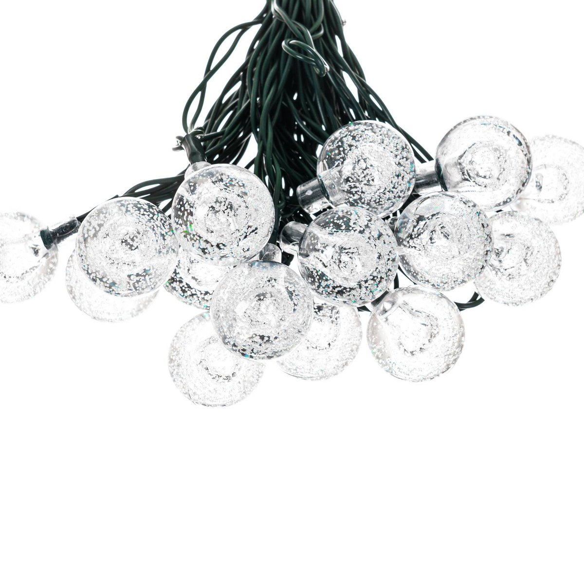 Lampe solaire LED, Mionel noir transparent, LINDBY