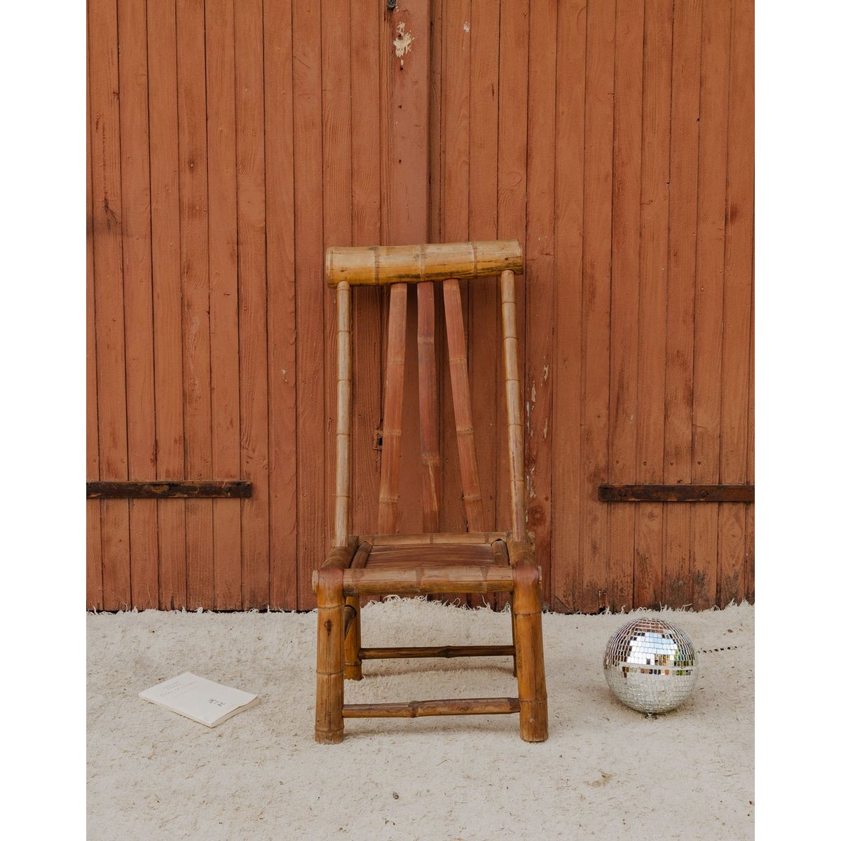 Chaise en bambou Claude N°1679 - Bon état bois clair, DEBONGOUT