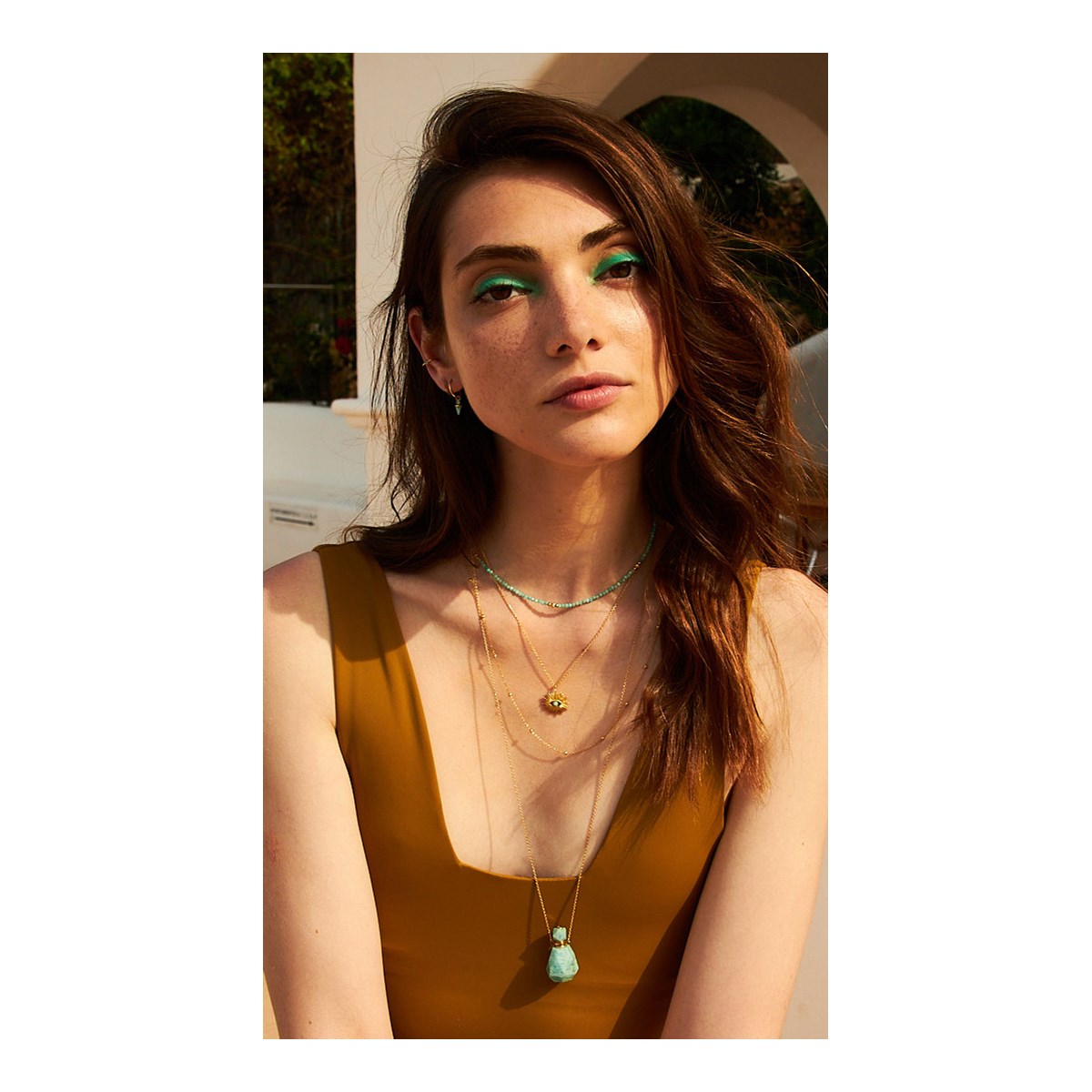 Collier doré quartz fumé - elixir améthyste violet, CAROLINE NAJMAN