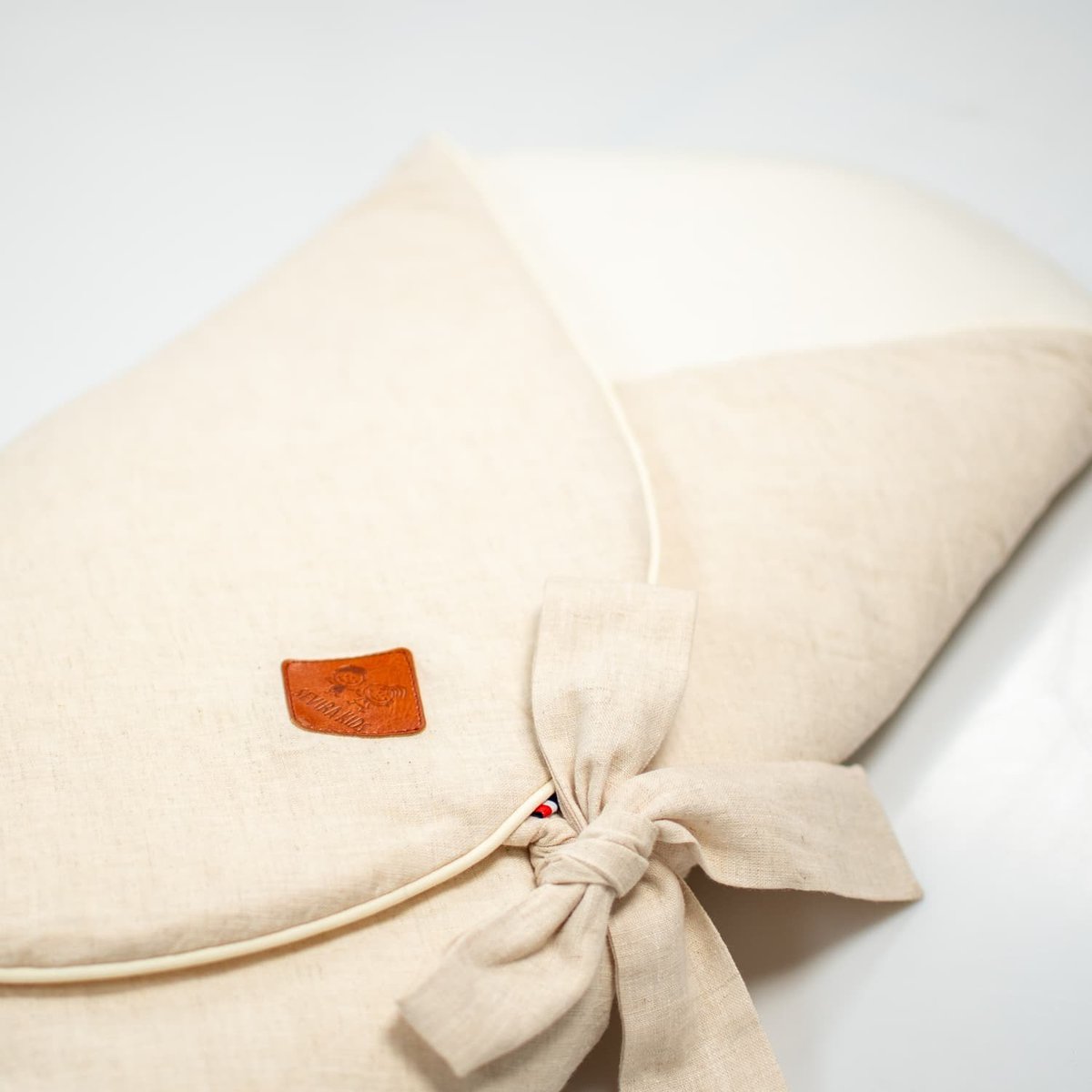 Gigoteuse d'emmaillotage évolutive en lin lavé LIN LINO beige, SEVIRA KIDS