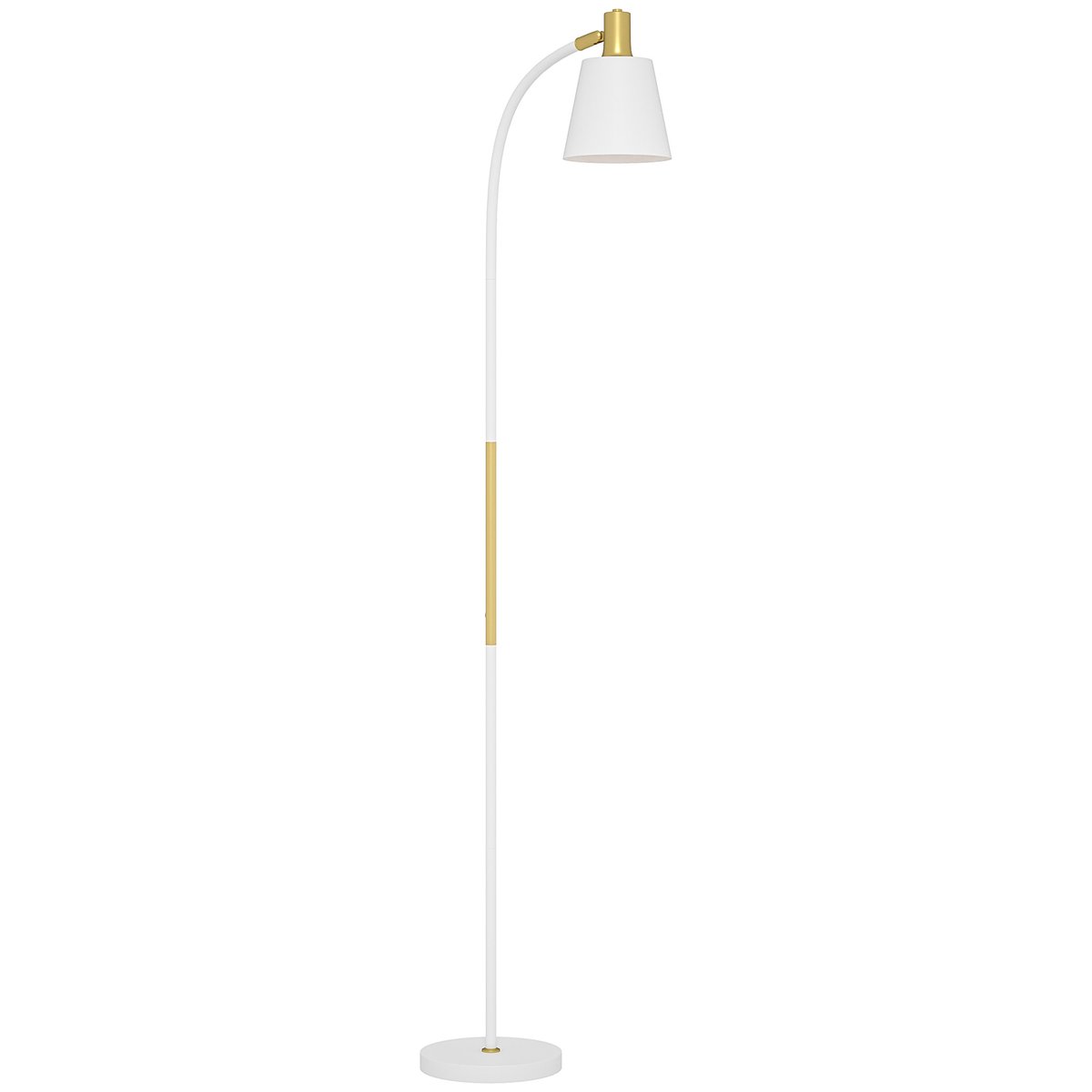 Lampadaire Métal Blanc blanc, HOMCOM