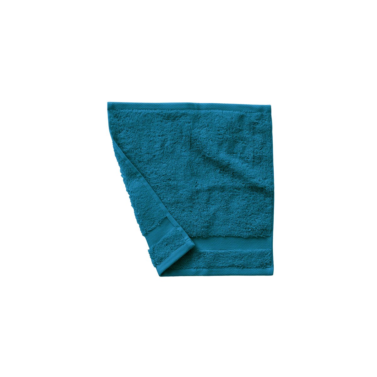 Lavette coton Lola II bleu paon LOLA II bleu paon, CARRE BLANC
