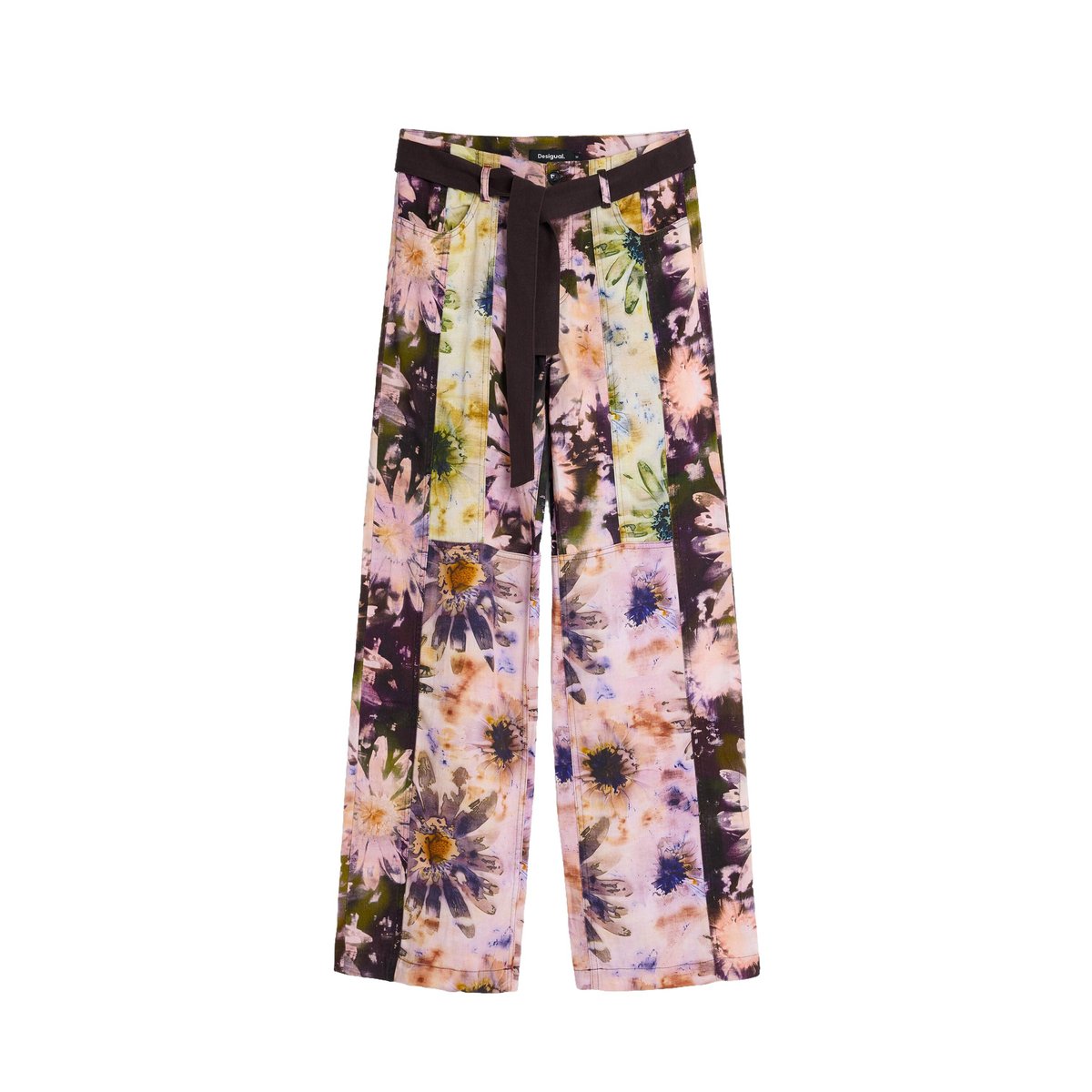 Pantalon long imprimé multicolore, DESIGUAL