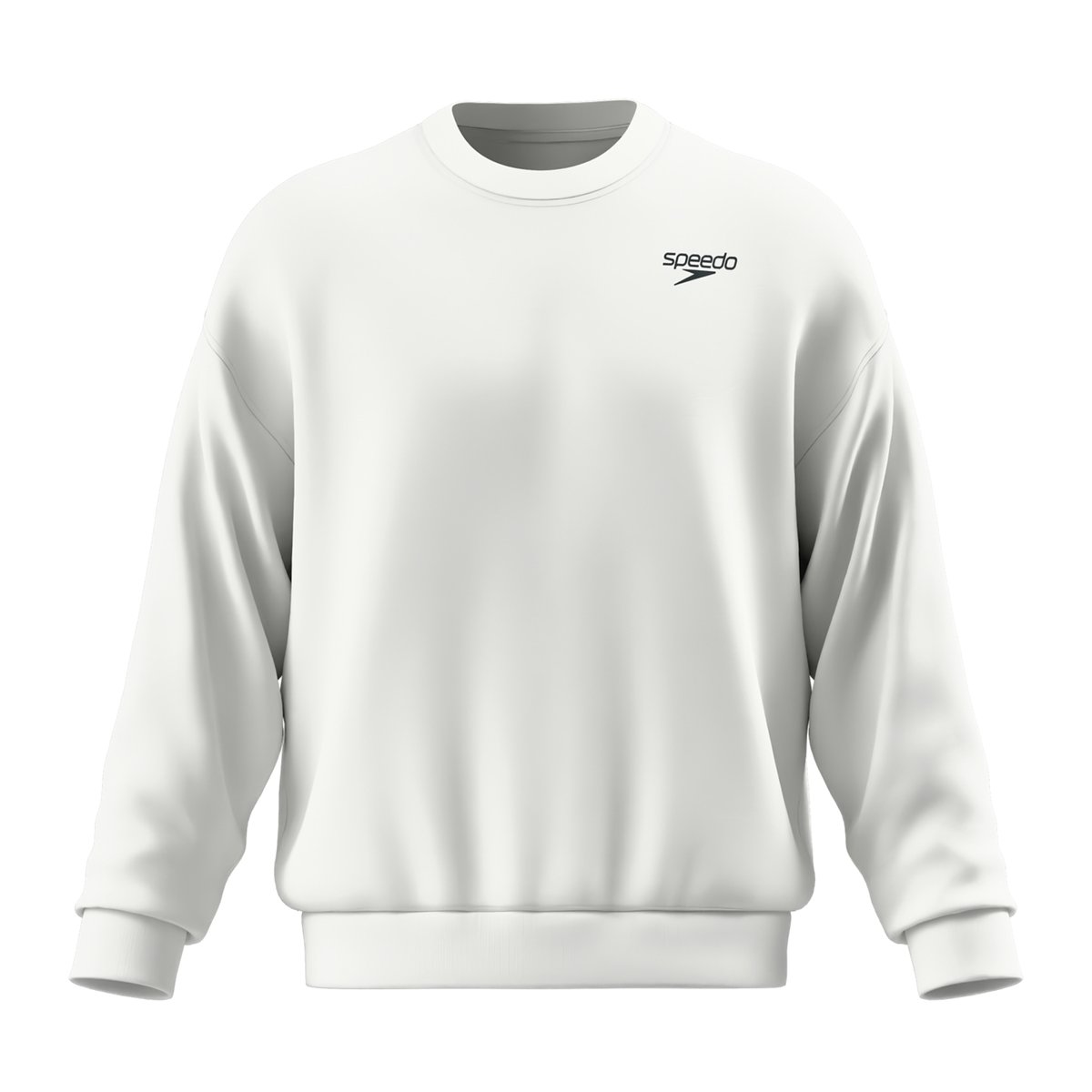 Sweat uni col ras-du-cou TEAM blanc, SPEEDO