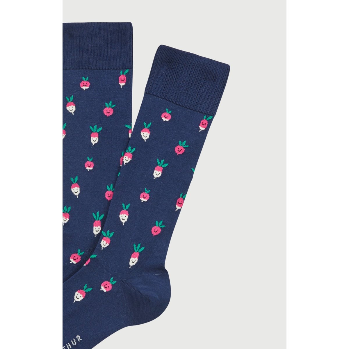 Chaussettes en coton imprimé Radis marine, ARTHUR