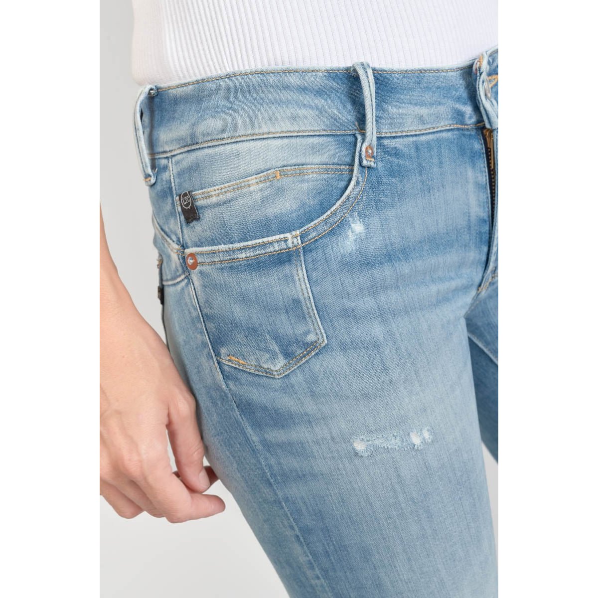 Jeans push-up slim PULP, 7/8ème blue, LE TEMPS DES CERISES