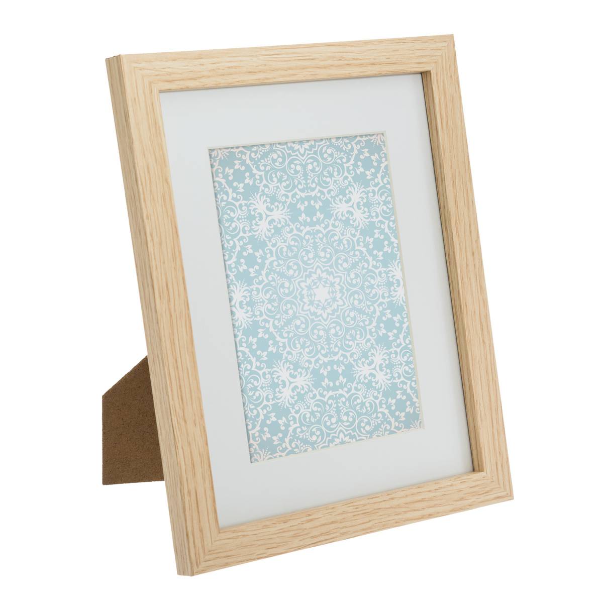 Lot de 5 cadres photos en bois DINA beige, ATMOSPHERA