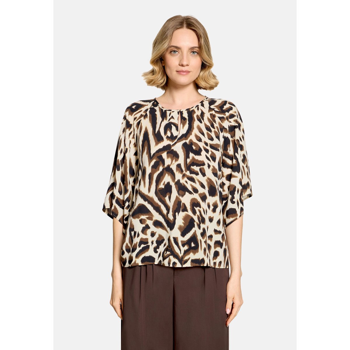 Blouse casual à motifs nature/khaki, CARTOON