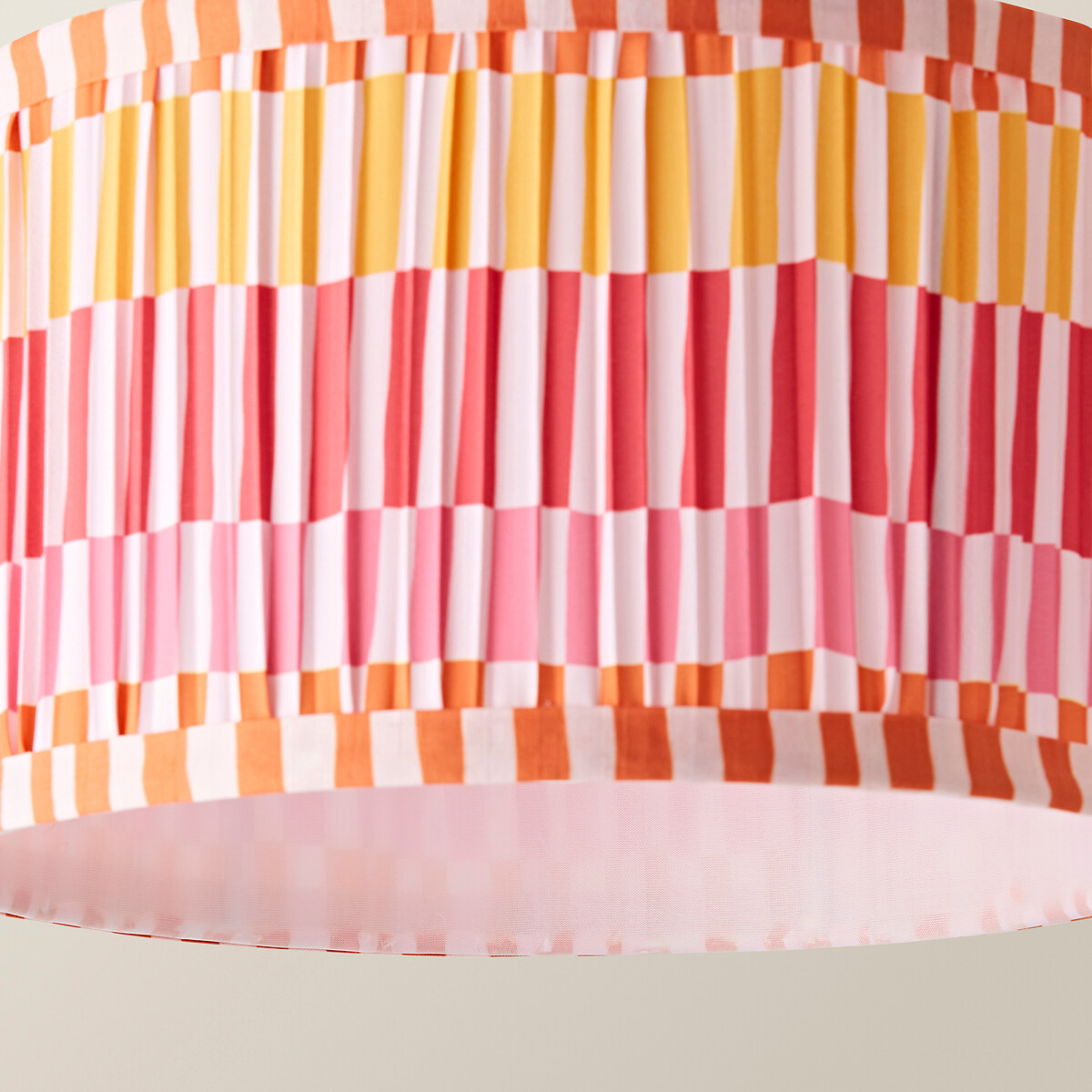 45cm Roxie Striped Pleated Easy Fit Shade multi-coloured, SO'HOME