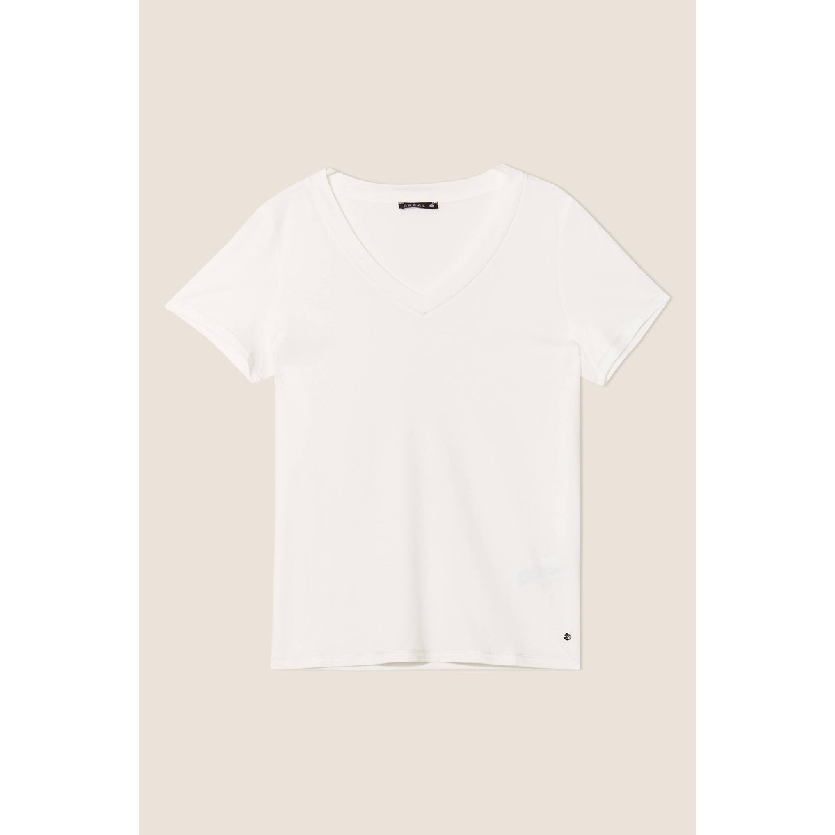 T-shirt manches courtes ecru, BREAL