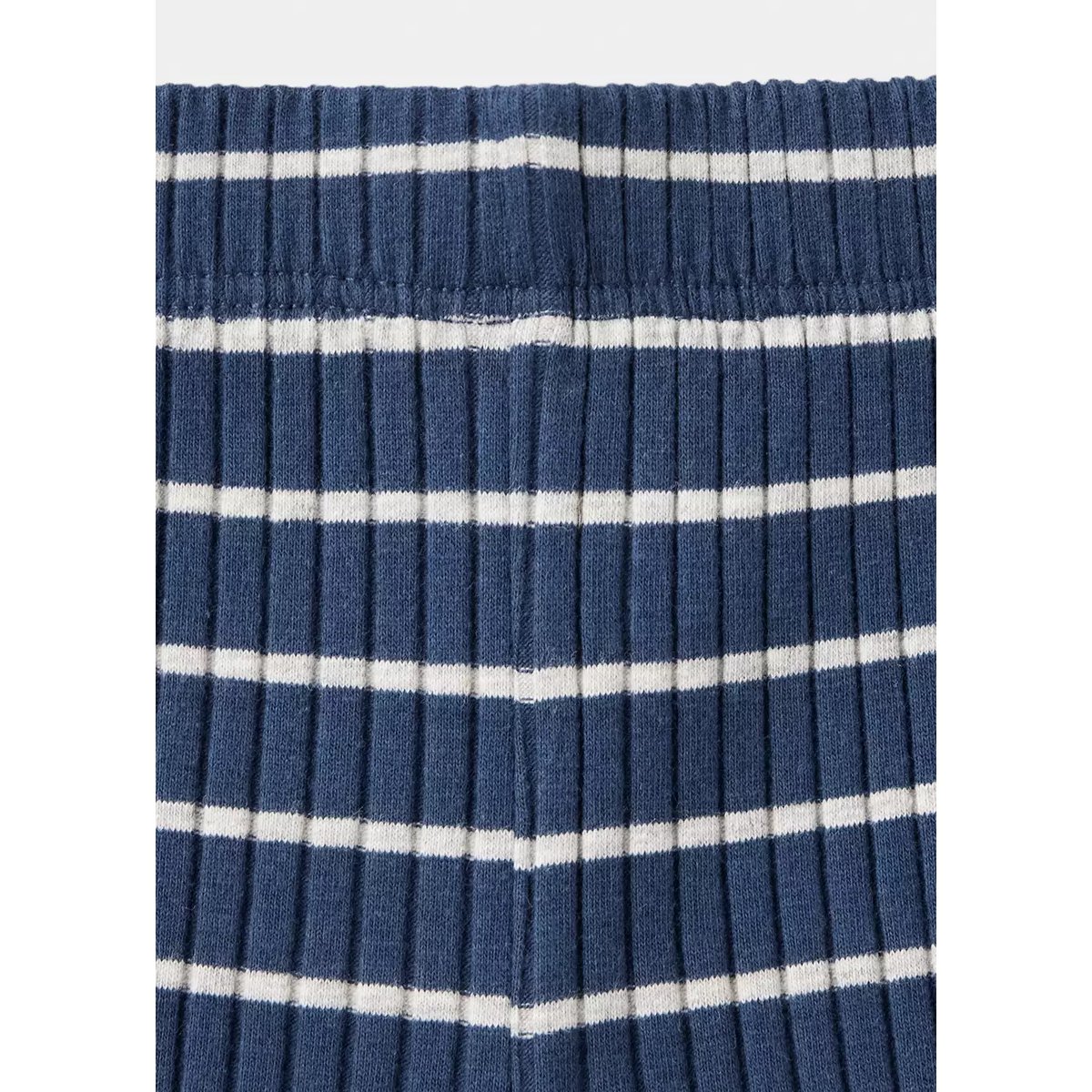 Leggings évasés à rayures bleu marine, MANGO BABY