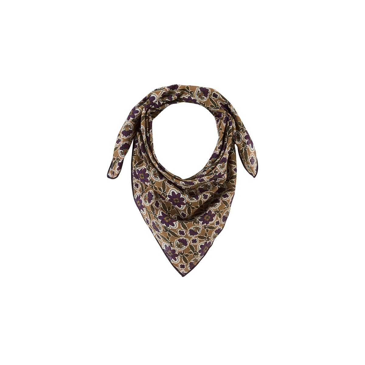 Petit foulard en voile de coton, BIJOU bijou topaze, GABRIELLE PARIS