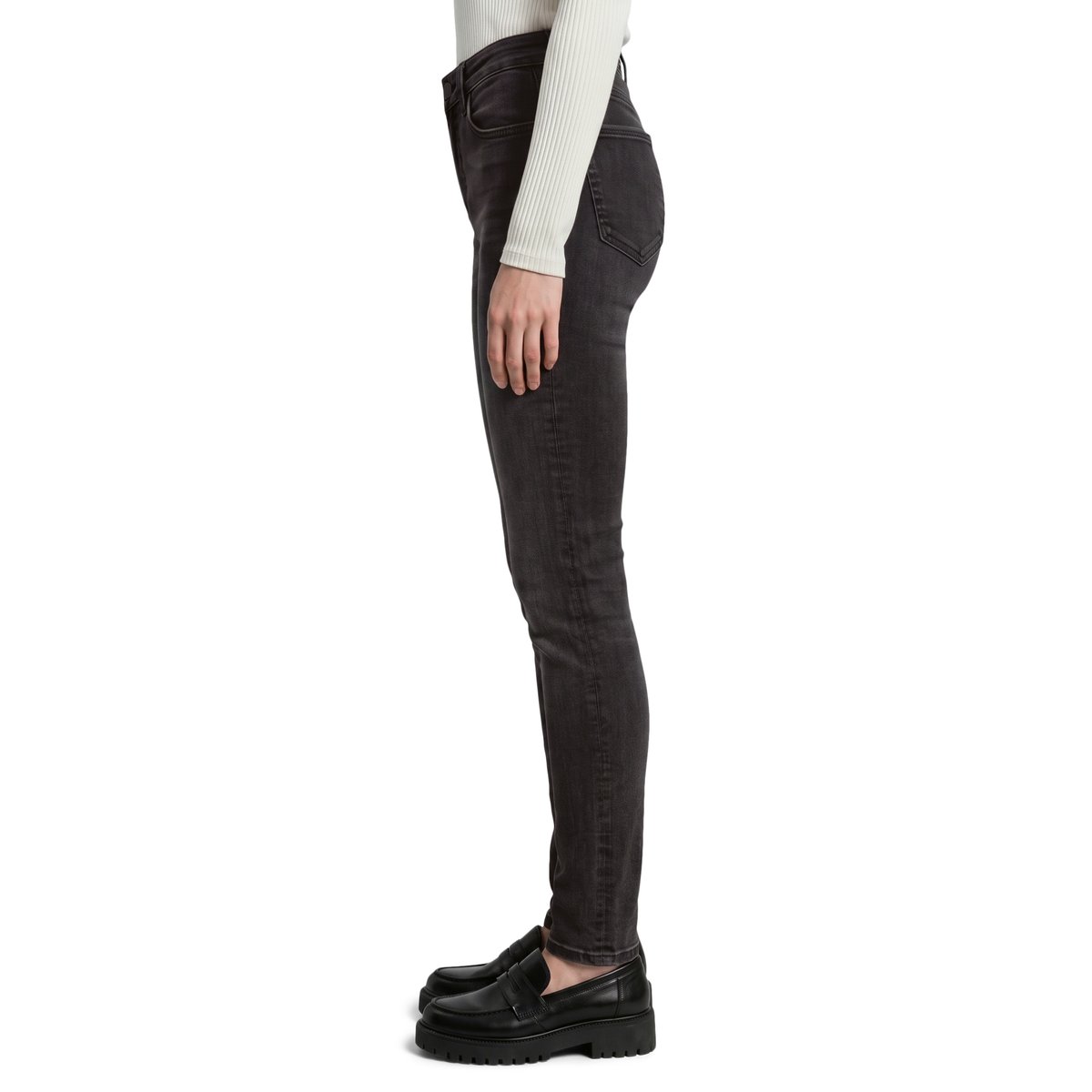 Jeans modèle Kaj skinny cropped en coton biologique mélangé gris, MARC O’POLO DENIM