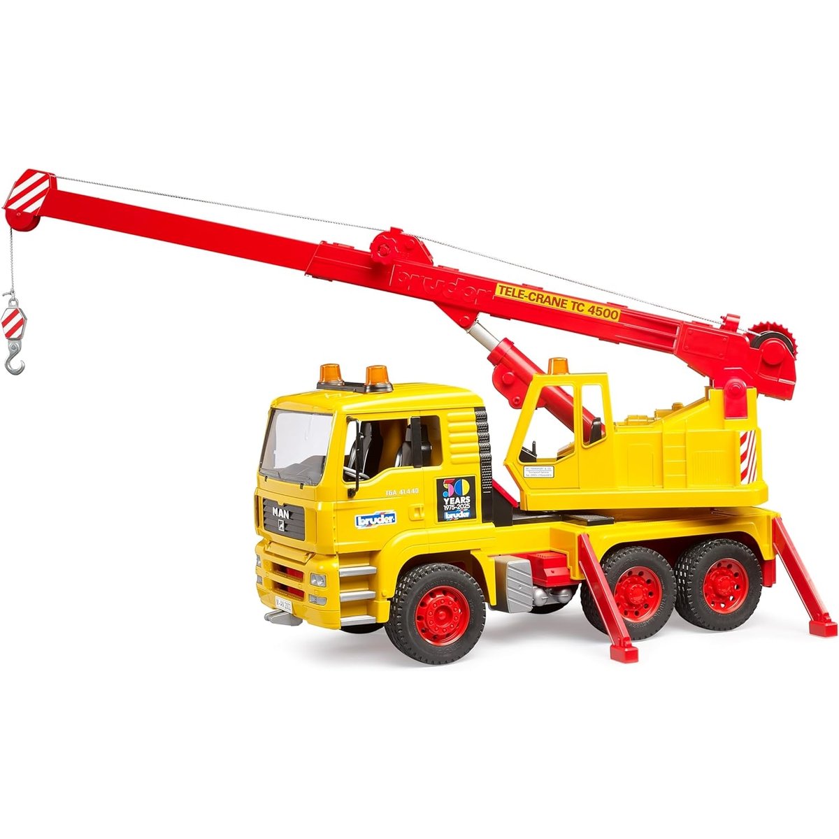 Édition spéciale - Camion-grue MAN jaune, BRUDER