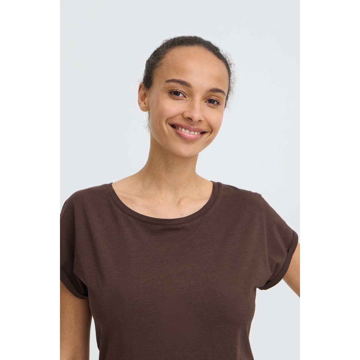 T-shirt marron java, B.YOUNG