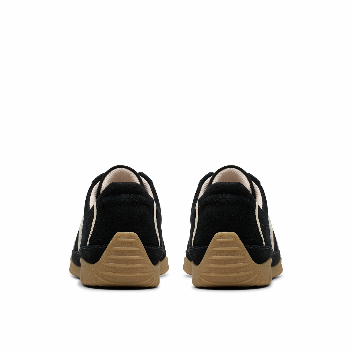 Baskets en cuir suédé Meridor noir, CLARKS