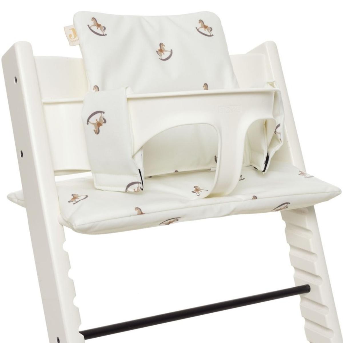 Assise pour chaise haute Stokke ecru, maron, JOLLEIN