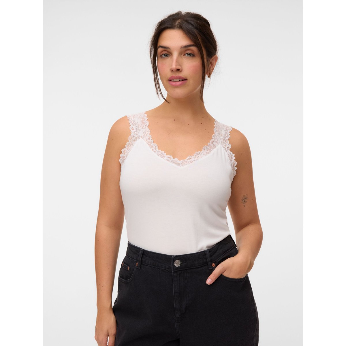 Top noire - black, VERO MODA