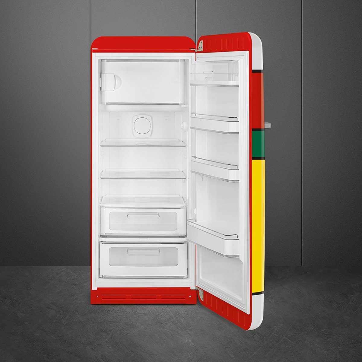 Réfrigérateur 1 porte poignée à gauche FAB28 multicouleur brillant, SMEG