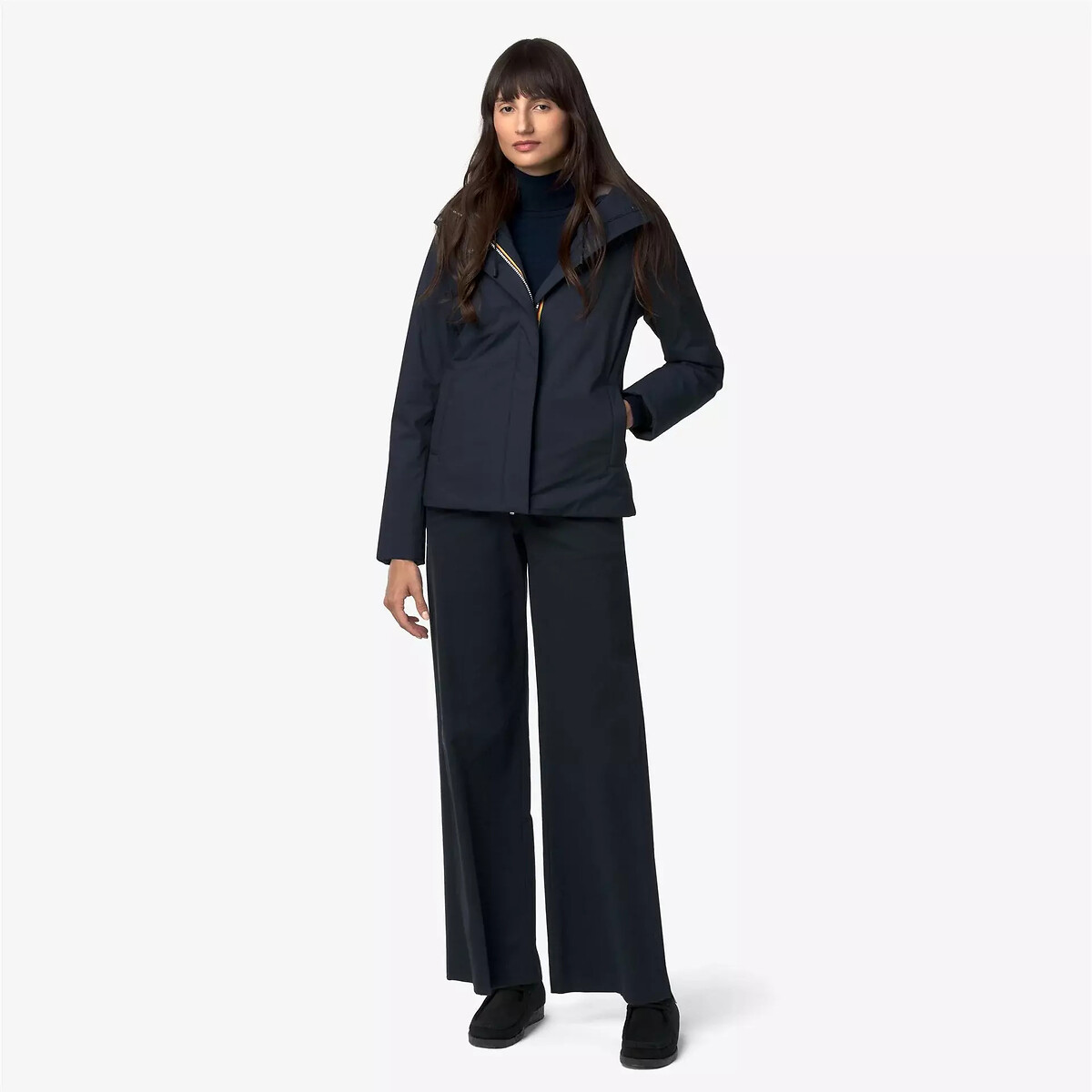 Coupe-vent mi-long, LIL TWILL SOFT BEAVER bleu gris, K-WAY