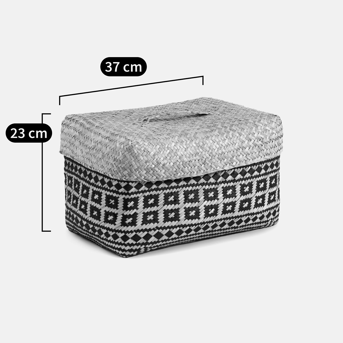 Panier, Kotak naturel/noir, LA REDOUTE INTERIEURS