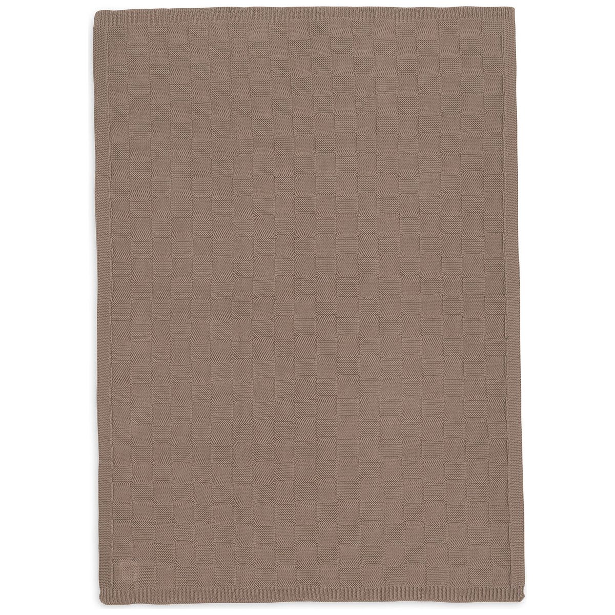 Couverture en tricot marron, JOLLEIN