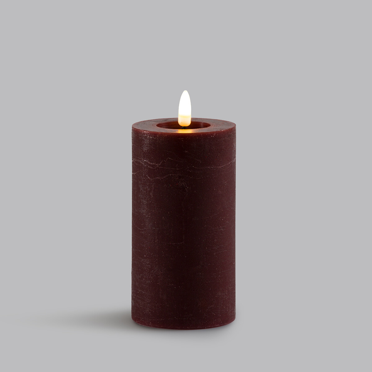 Caspar LED Candle H15cm plum, LA REDOUTE INTERIEURS