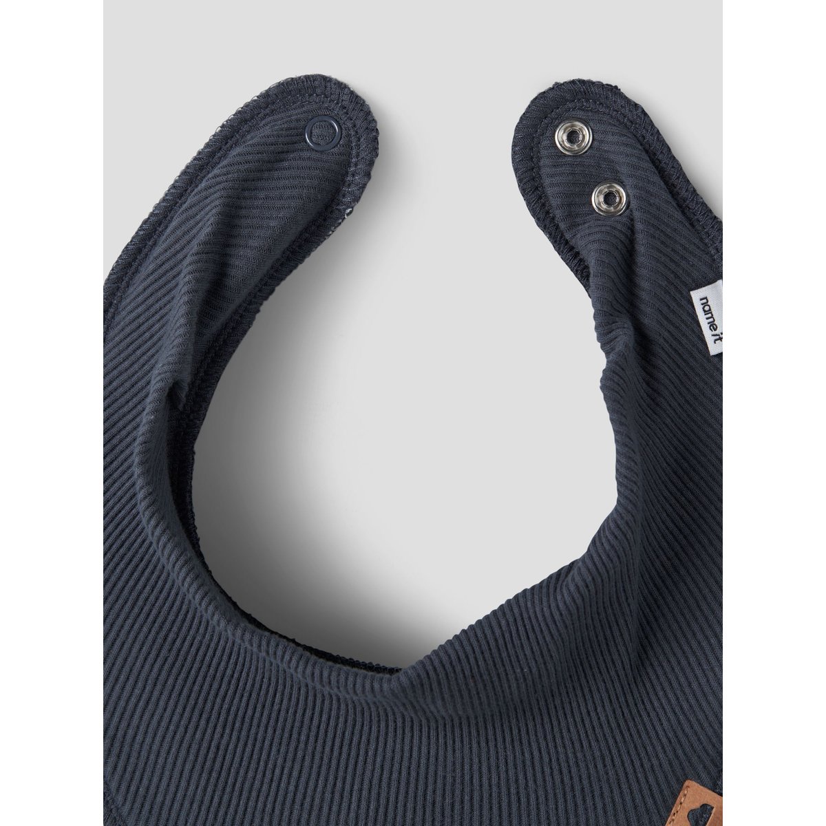 Bavoir Carré bleu - ombre blue1, NAME IT