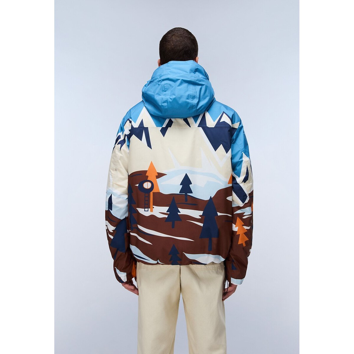Manteau d'hiver, RAINFOREST NEXT bleu marine imprimé, NAPAPIJRI