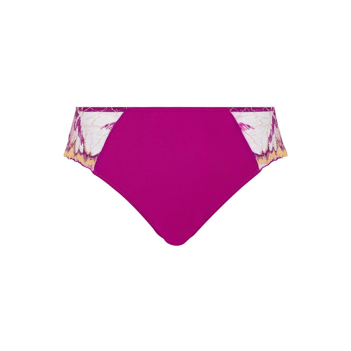Slip van kant en microvezel ISAURE fuchsia/abrikoos, SANS COMPLEXE
