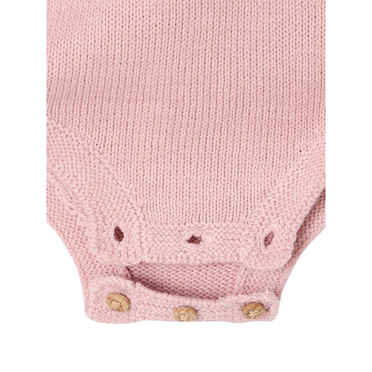 Ensemble naissance barboteuse en tricot et collants mauve, VERTBAUDET