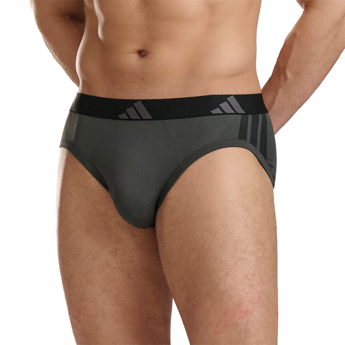 Slips, Lot de 2, ACTIVE MICRO FLEX noir-gris, adidas Performance