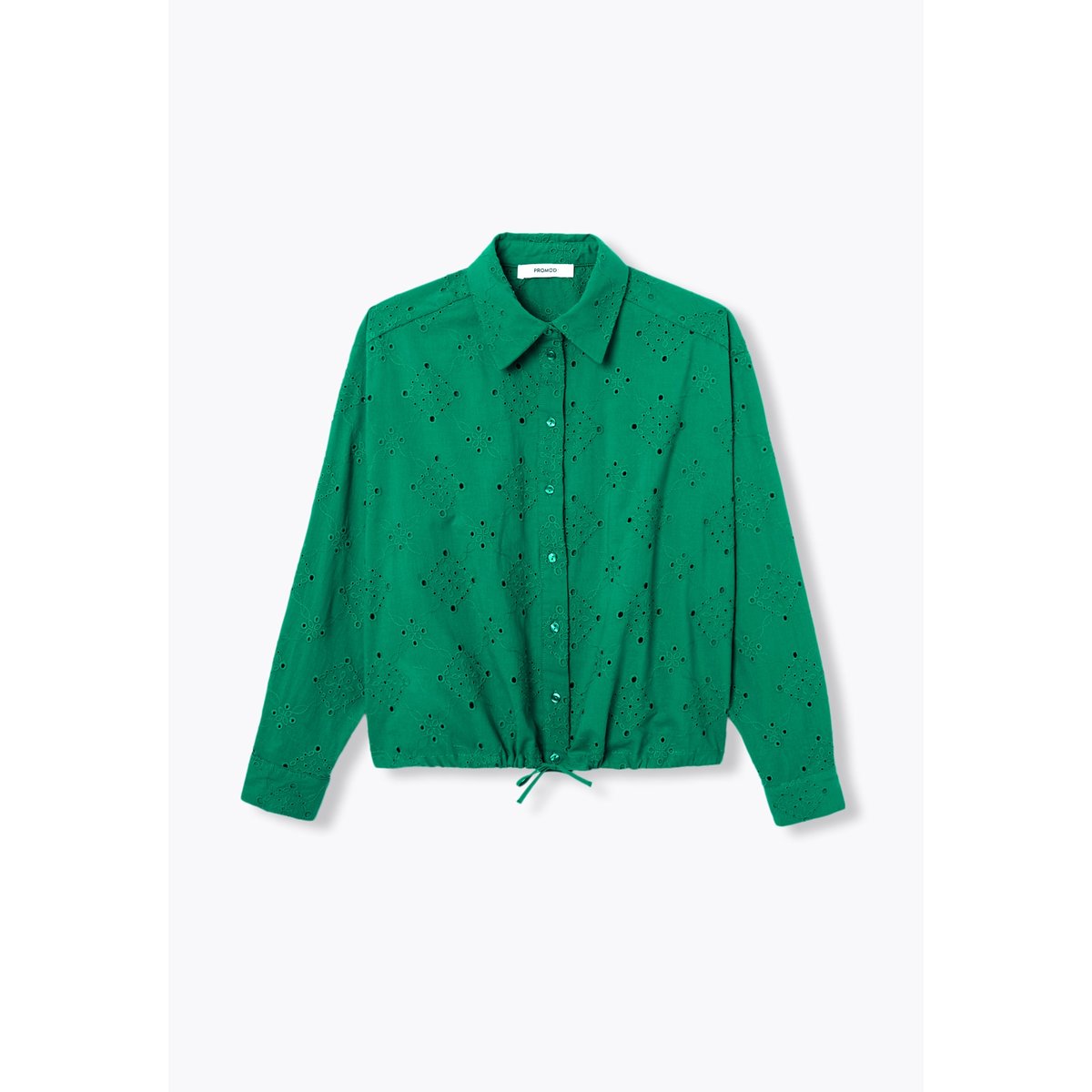 Chemise en broderie anglaise vert, PROMOD